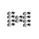 CACHES BOULONS 19mm CHROME (20)